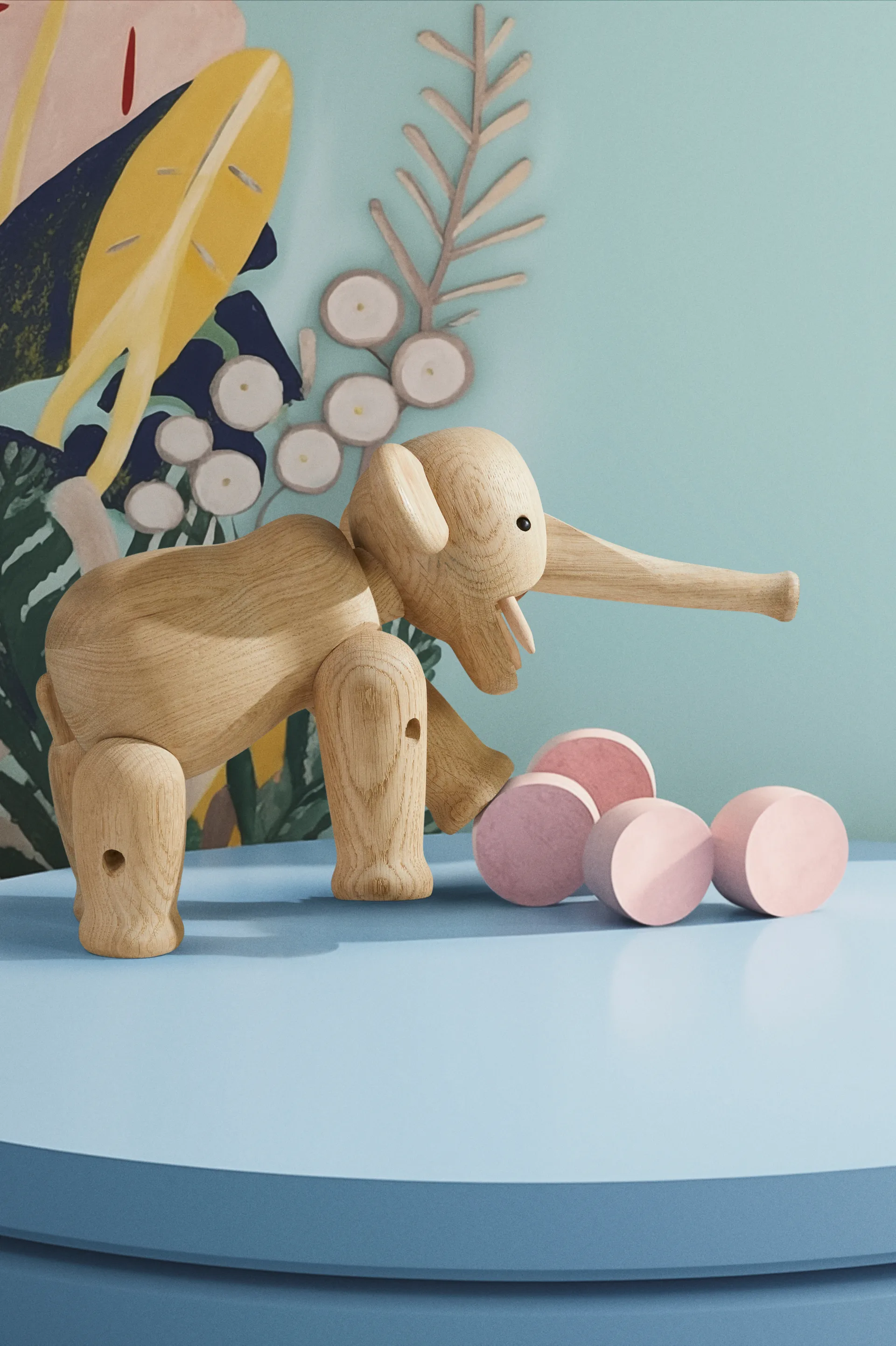 Éléphant grand Kay Bojesen, Chêne Kay Bojesen Denmark