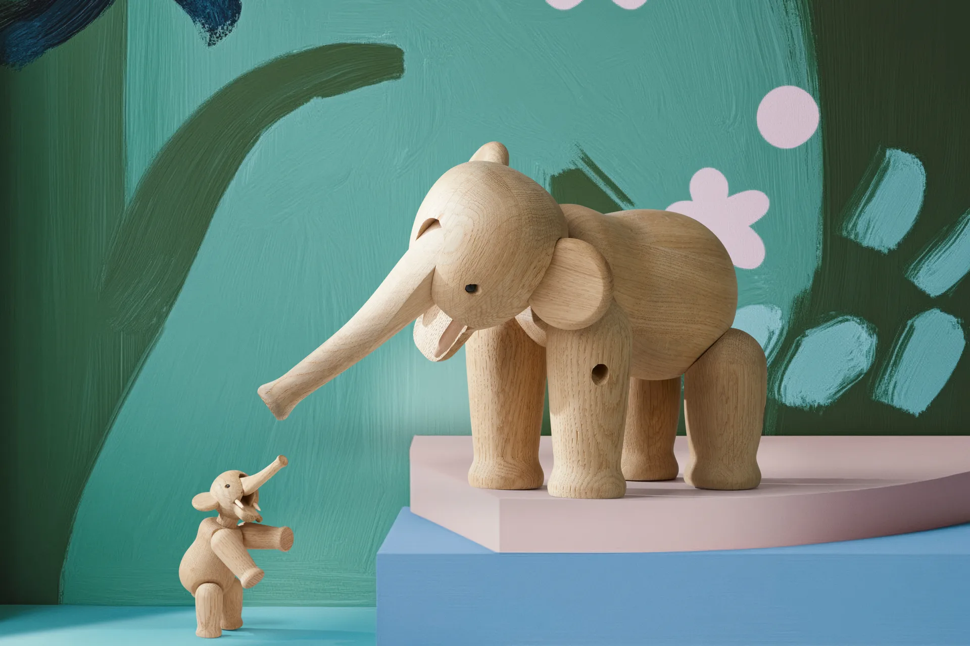 Éléphant grand Kay Bojesen, Chêne Kay Bojesen Denmark