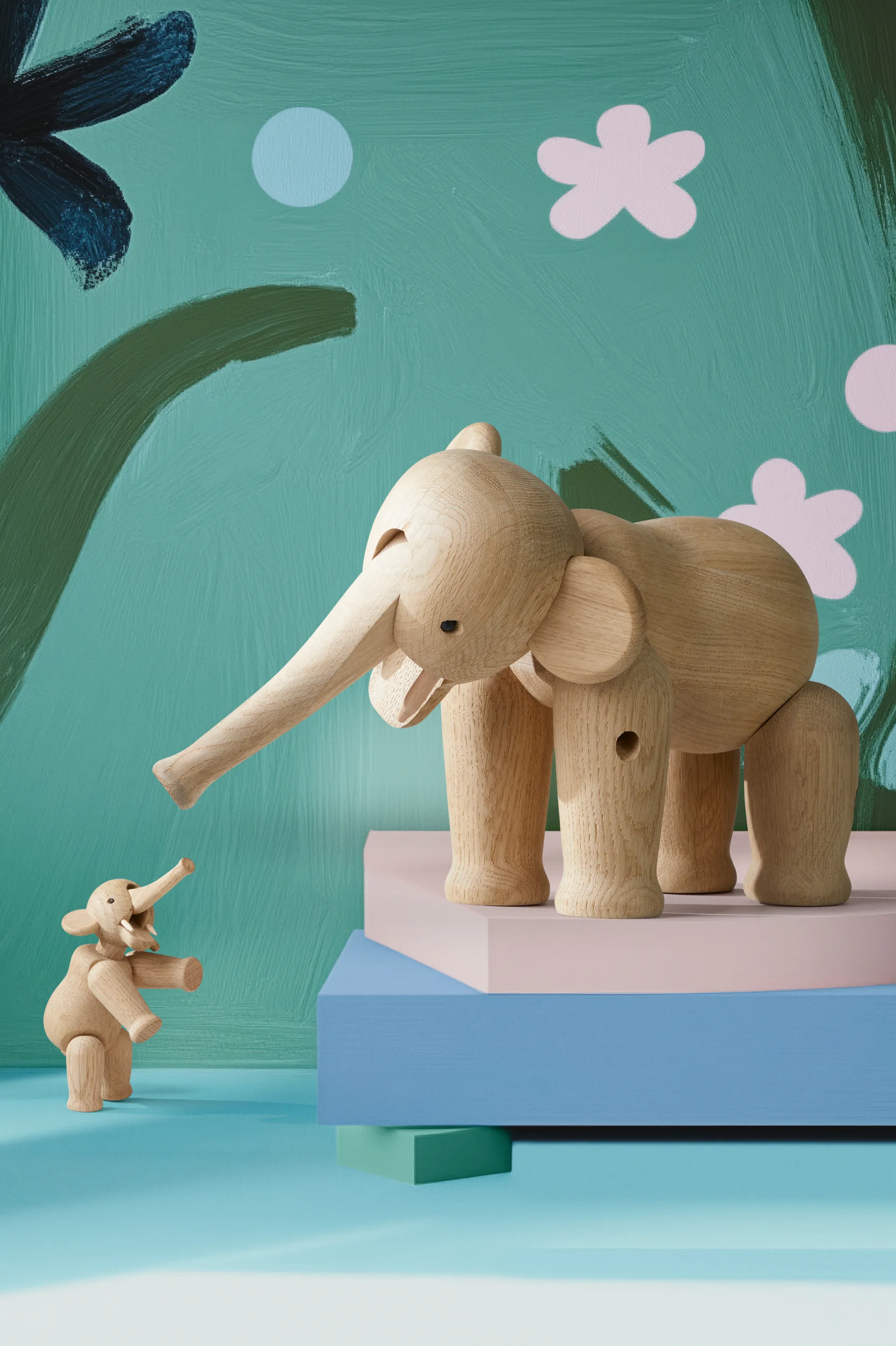 Éléphant Liliput Kay Bojesen, Chêne Kay Bojesen Denmark