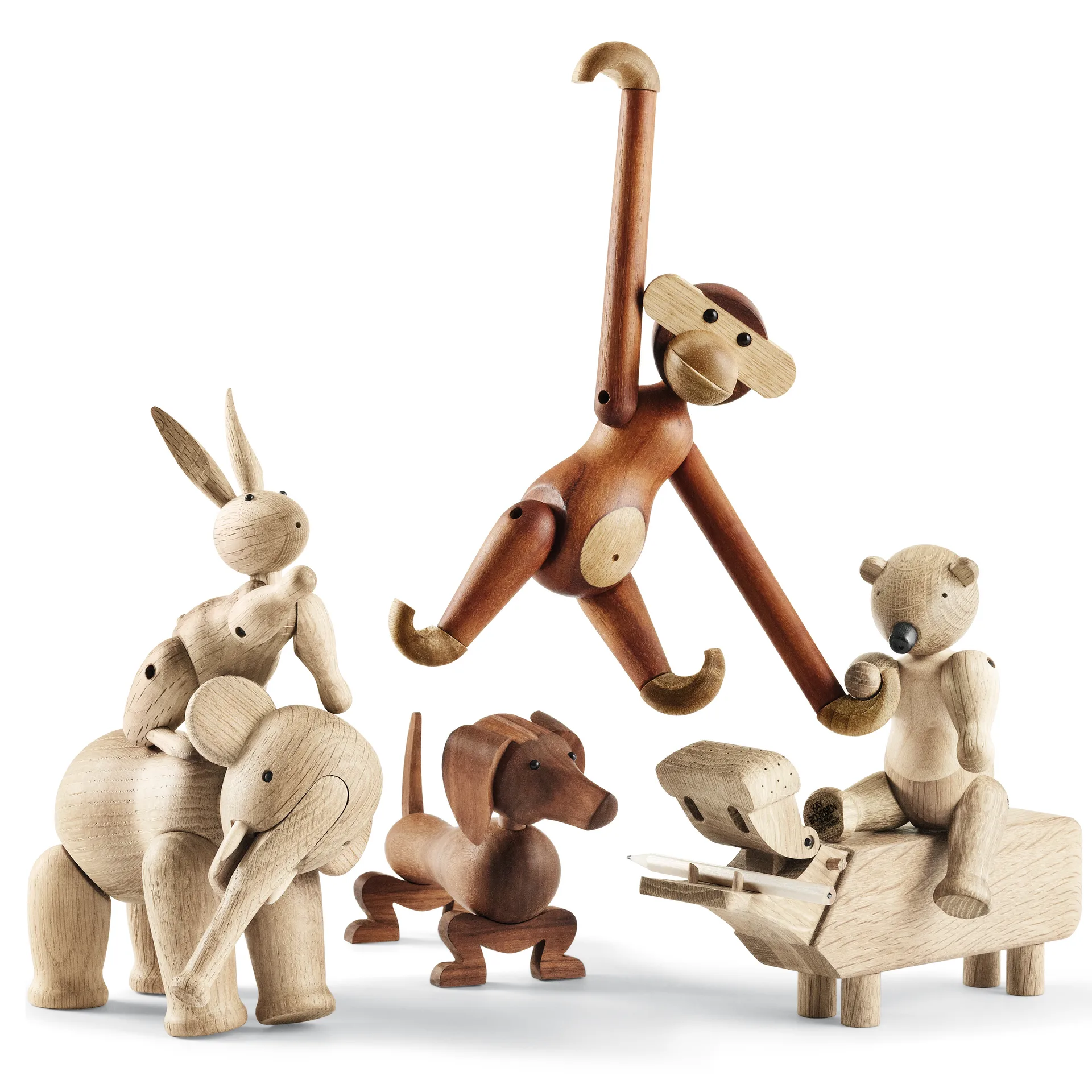 Hippopotame Kay Bojesen, chêne Kay Bojesen Denmark