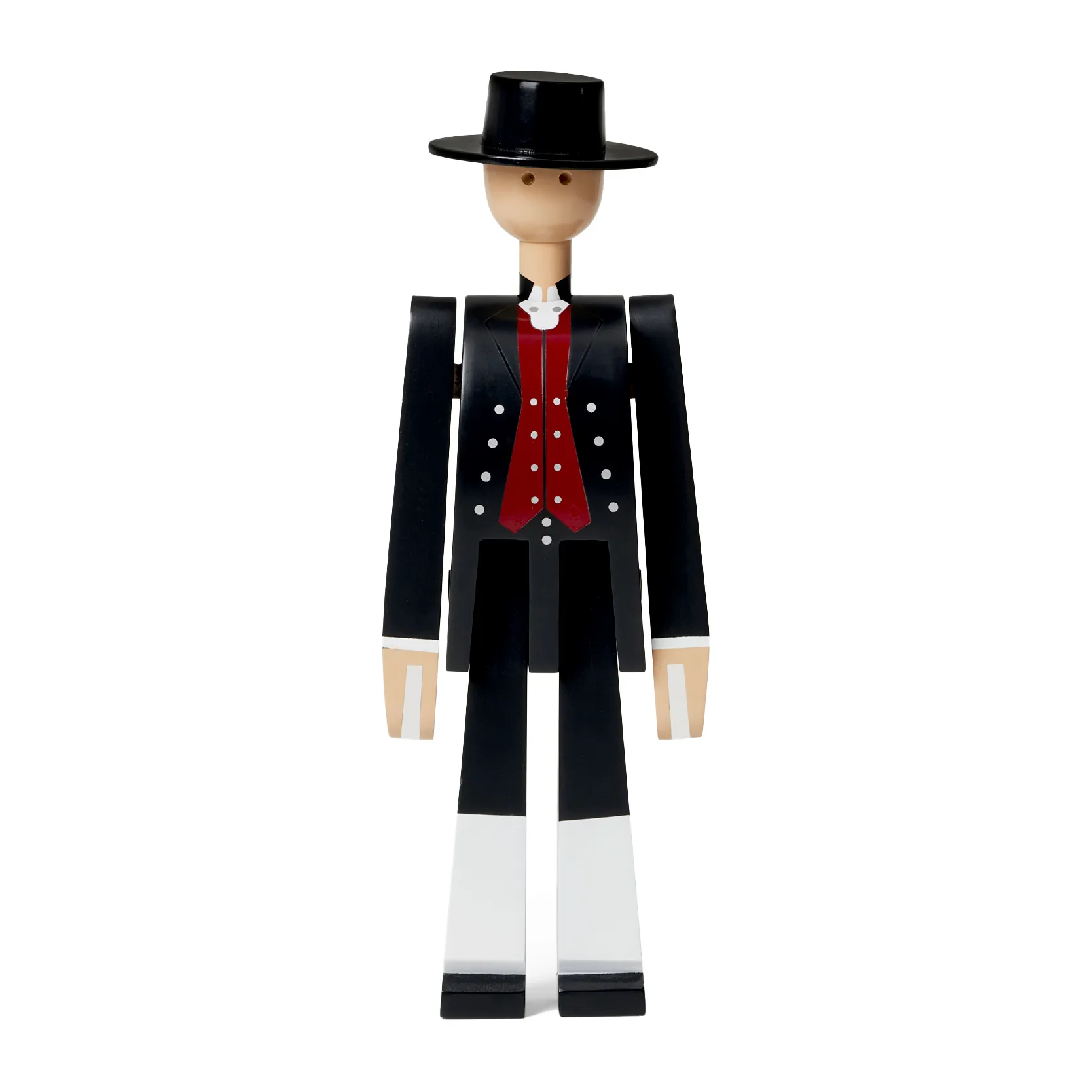 Homme en habits traditionnels norvégiens de Kay Bojesen, Noir-rouge-blanc Kay Bojesen Denmark