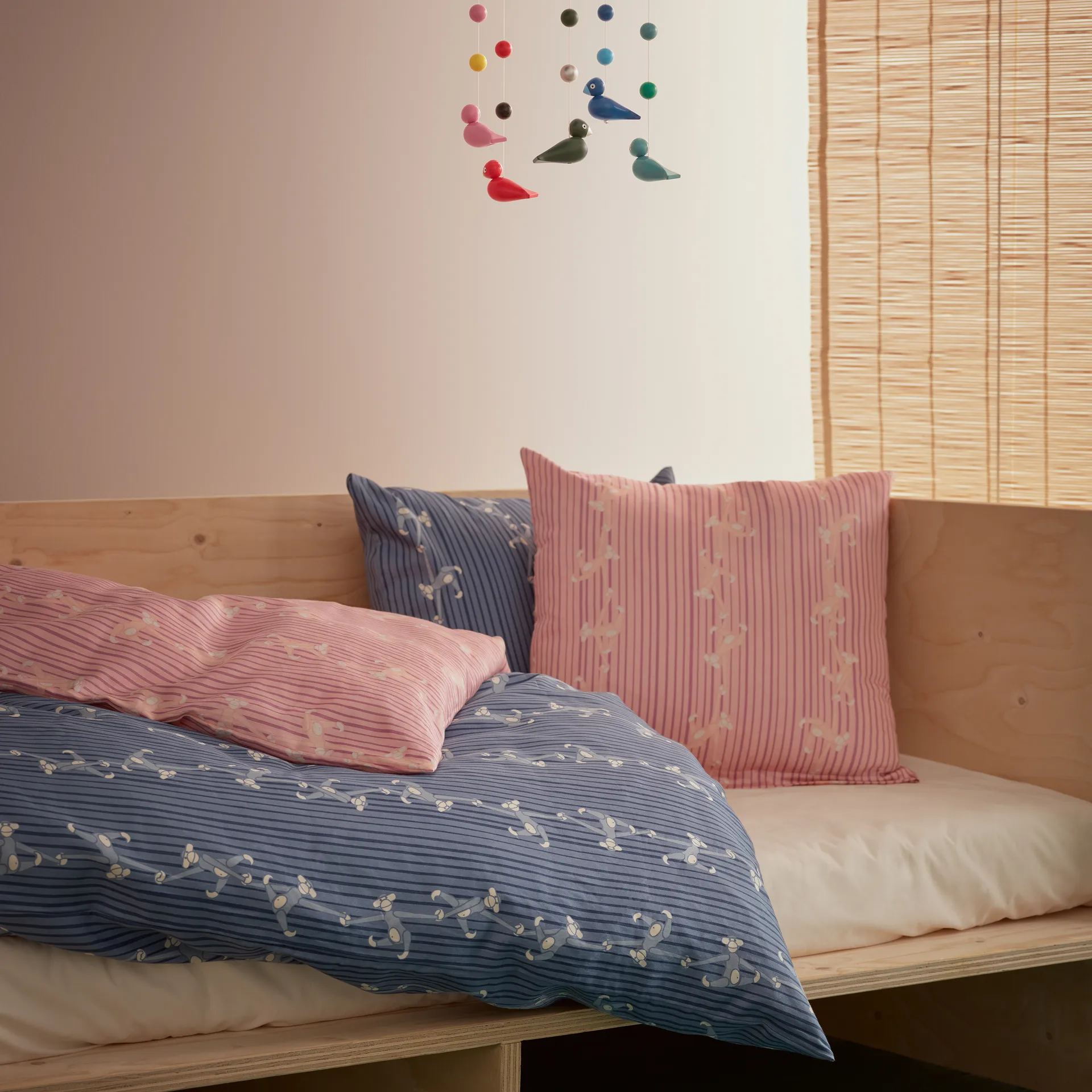 Housse de couette et taie d'oreiller Kay Bojesen apa 100x140 cm, Bleu Kay Bojesen Denmark