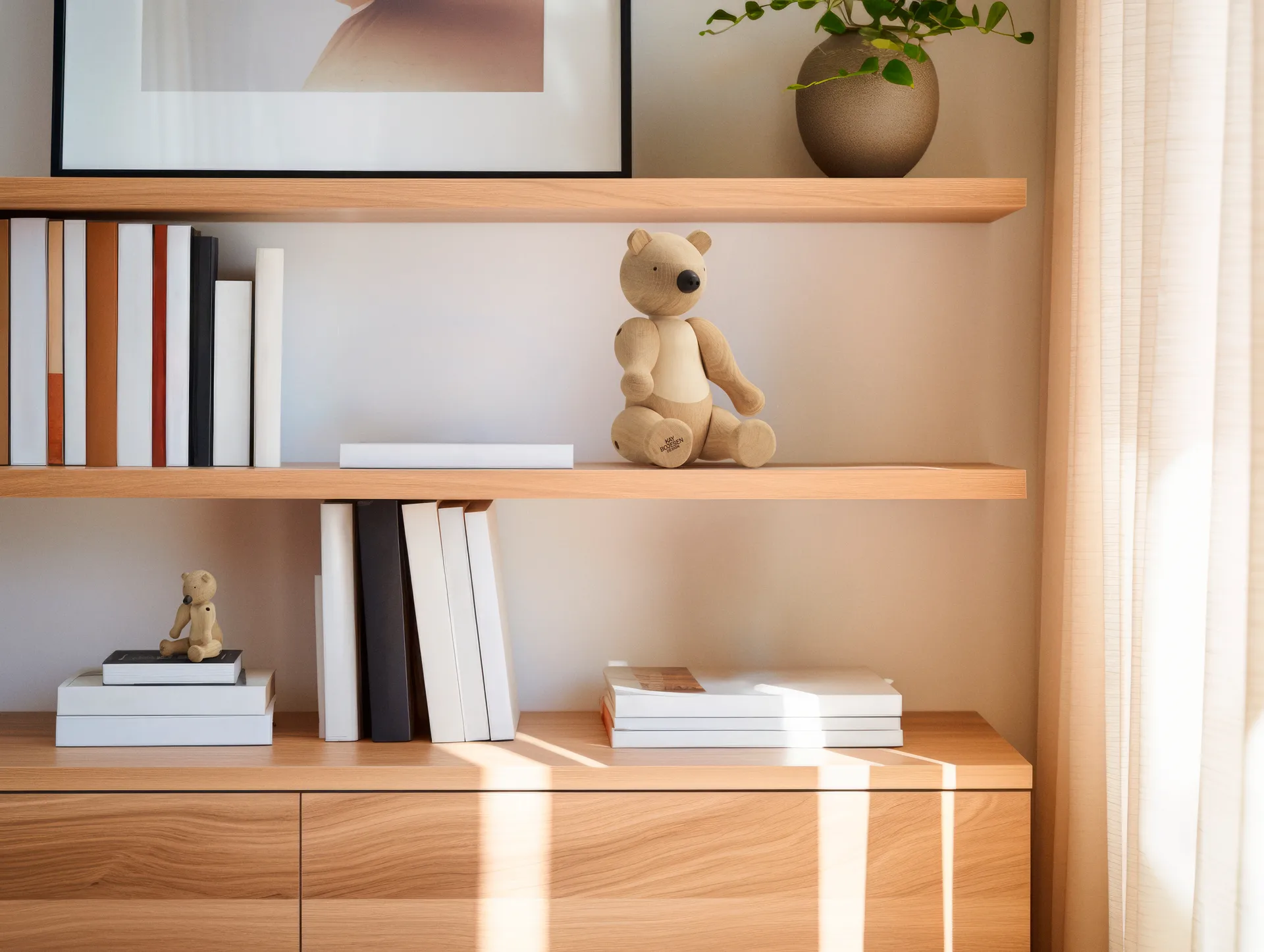 Kay Bojesen ours en bois grand, chêne-érable Kay Bojesen Denmark