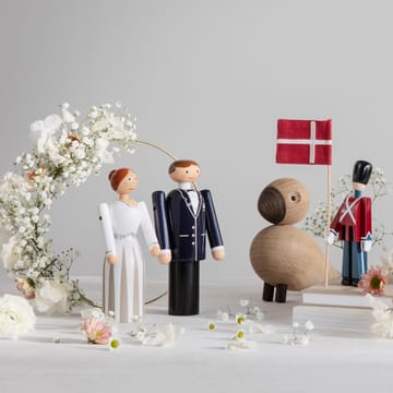 Le marié de Kay Bojesen - Bleu-noir-blanc, 18 cm - Kay Bojesen Denmark