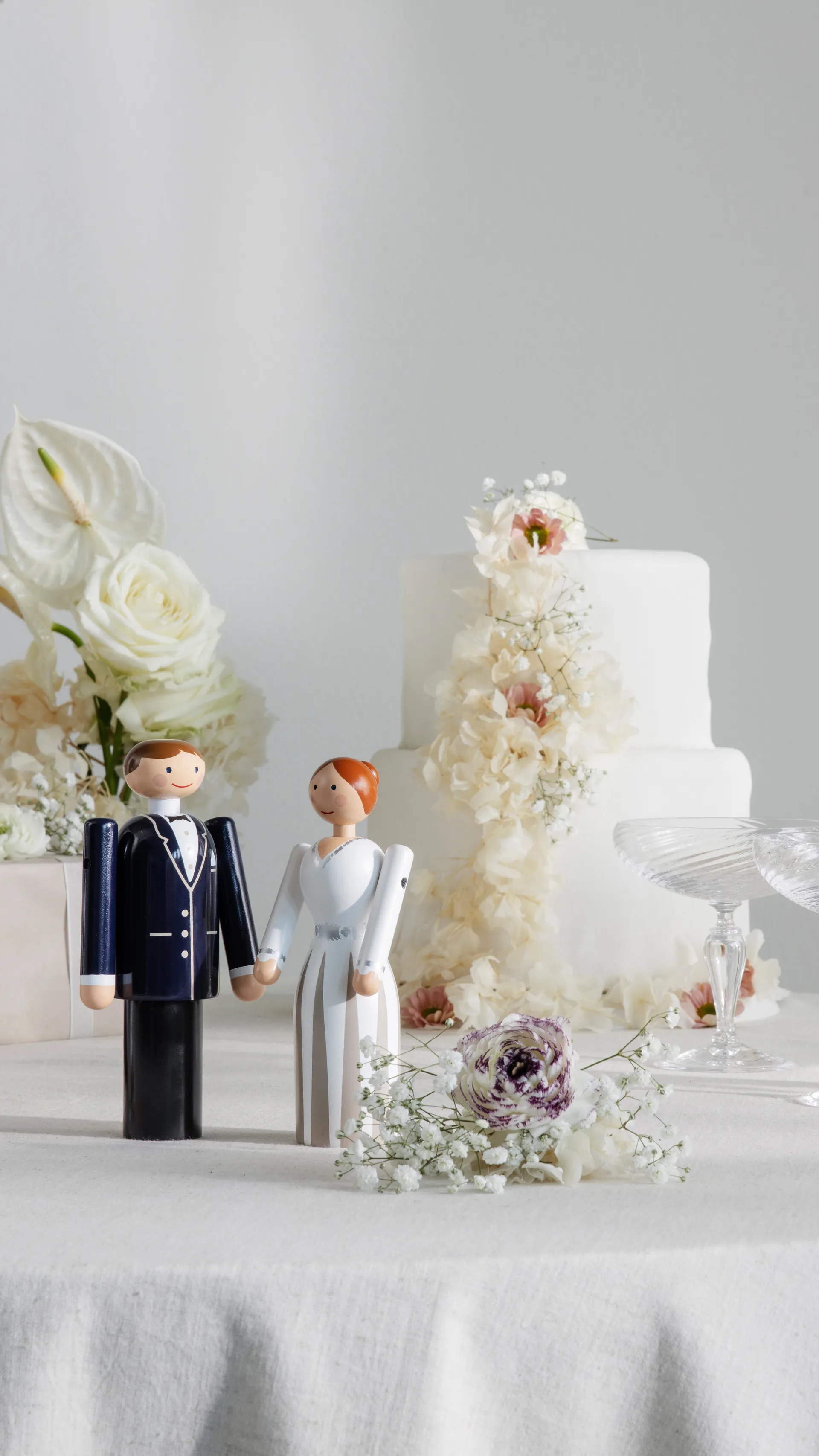 Le marié de Kay Bojesen, Bleu-noir-blanc, 18 cm Kay Bojesen Denmark