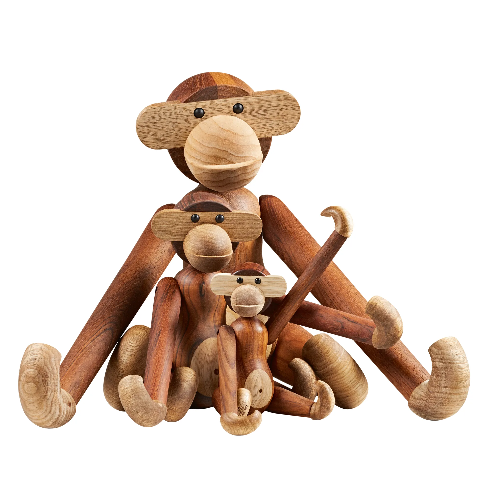Mini singe Kay Bojesen, bois teck-limba Kay Bojesen Denmark