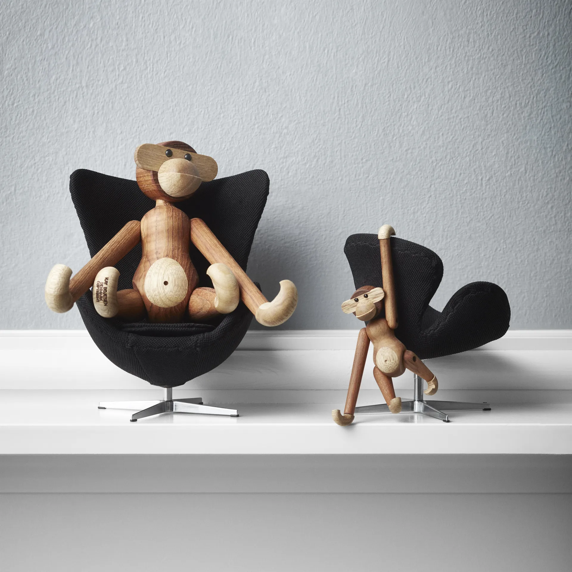 Mini singe Kay Bojesen, bois teck-limba Kay Bojesen Denmark