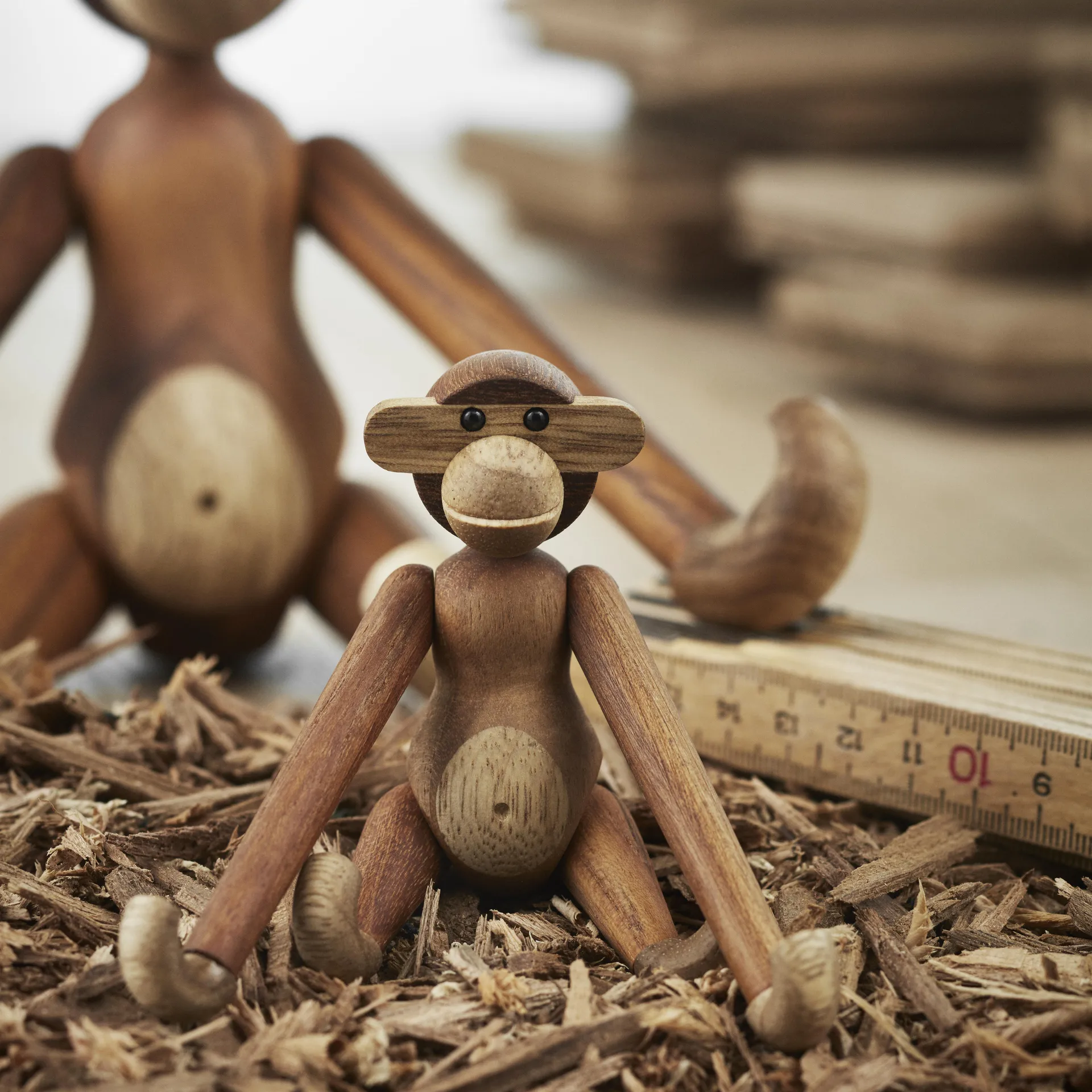 Mini singe Kay Bojesen, bois teck-limba Kay Bojesen Denmark