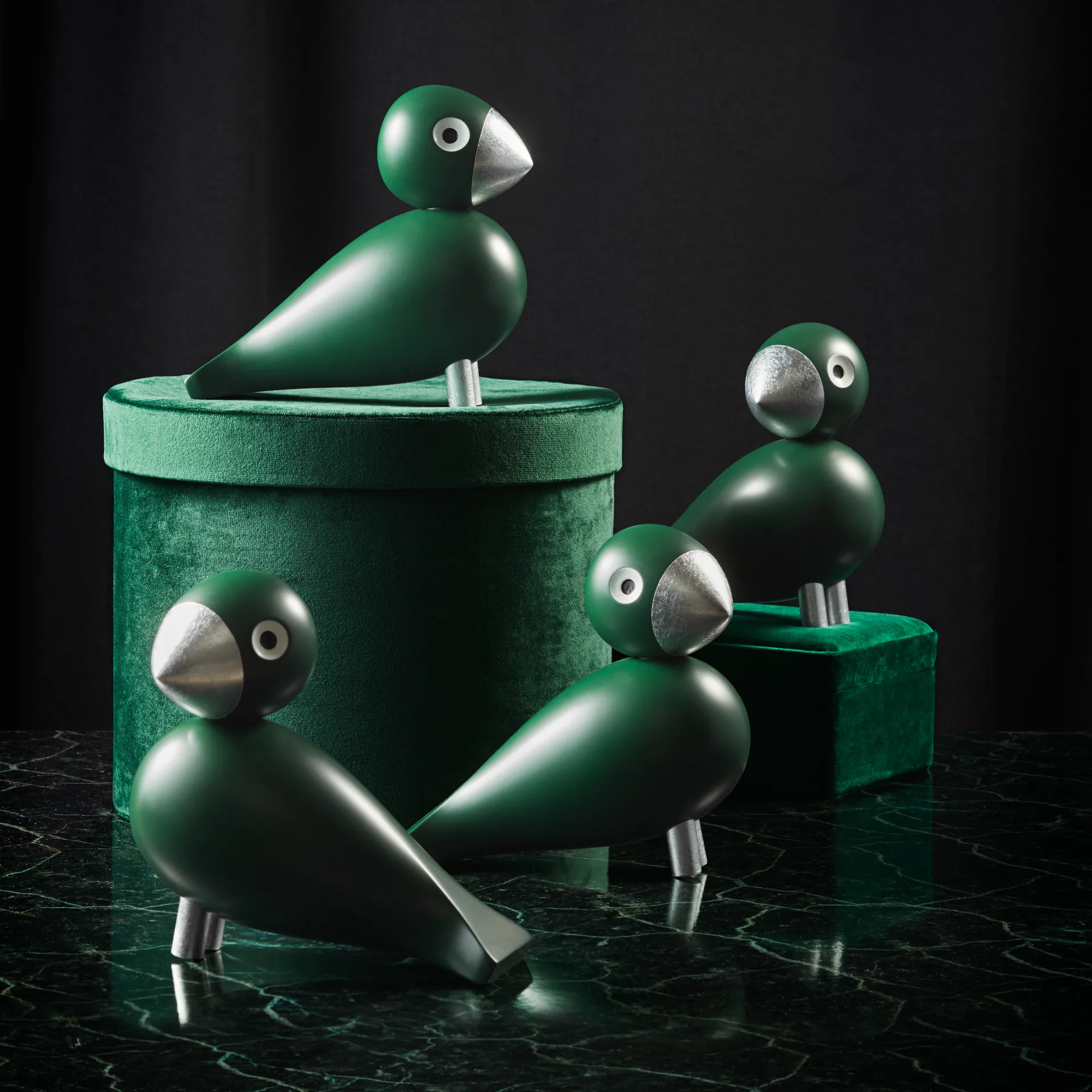 Oiseau chanteur Georg Kay Bojesen , Vert-Argent Kay Bojesen Denmark