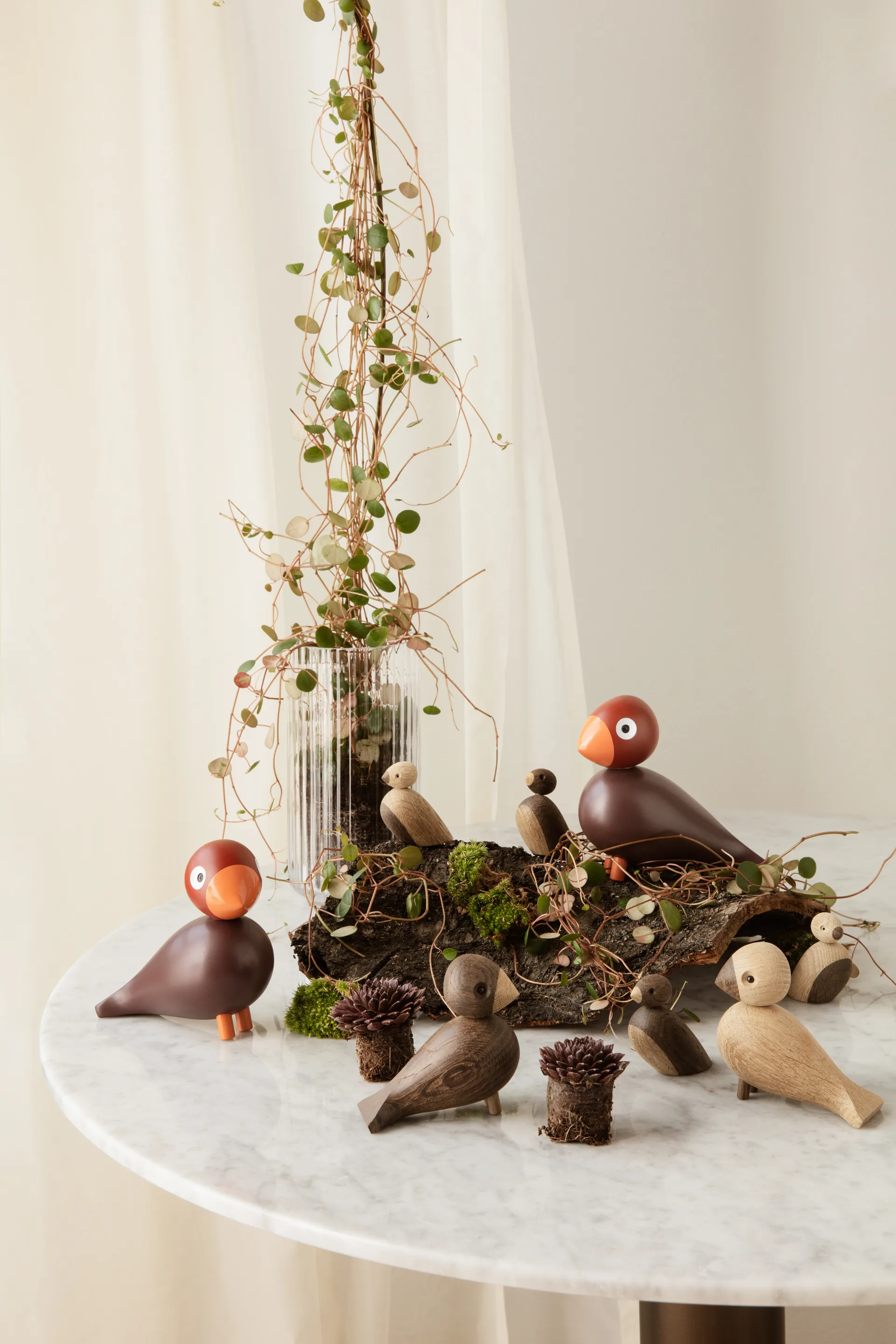 Oiseau chanteur Kay Bojesen Year Bird 2022, Vinrouge Kay Bojesen Denmark