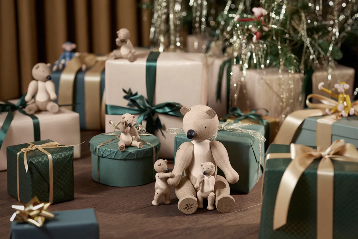 Ours en bois Liliput Kay Bojesen, Chêne non traité, érable non traité Kay Bojesen Denmark