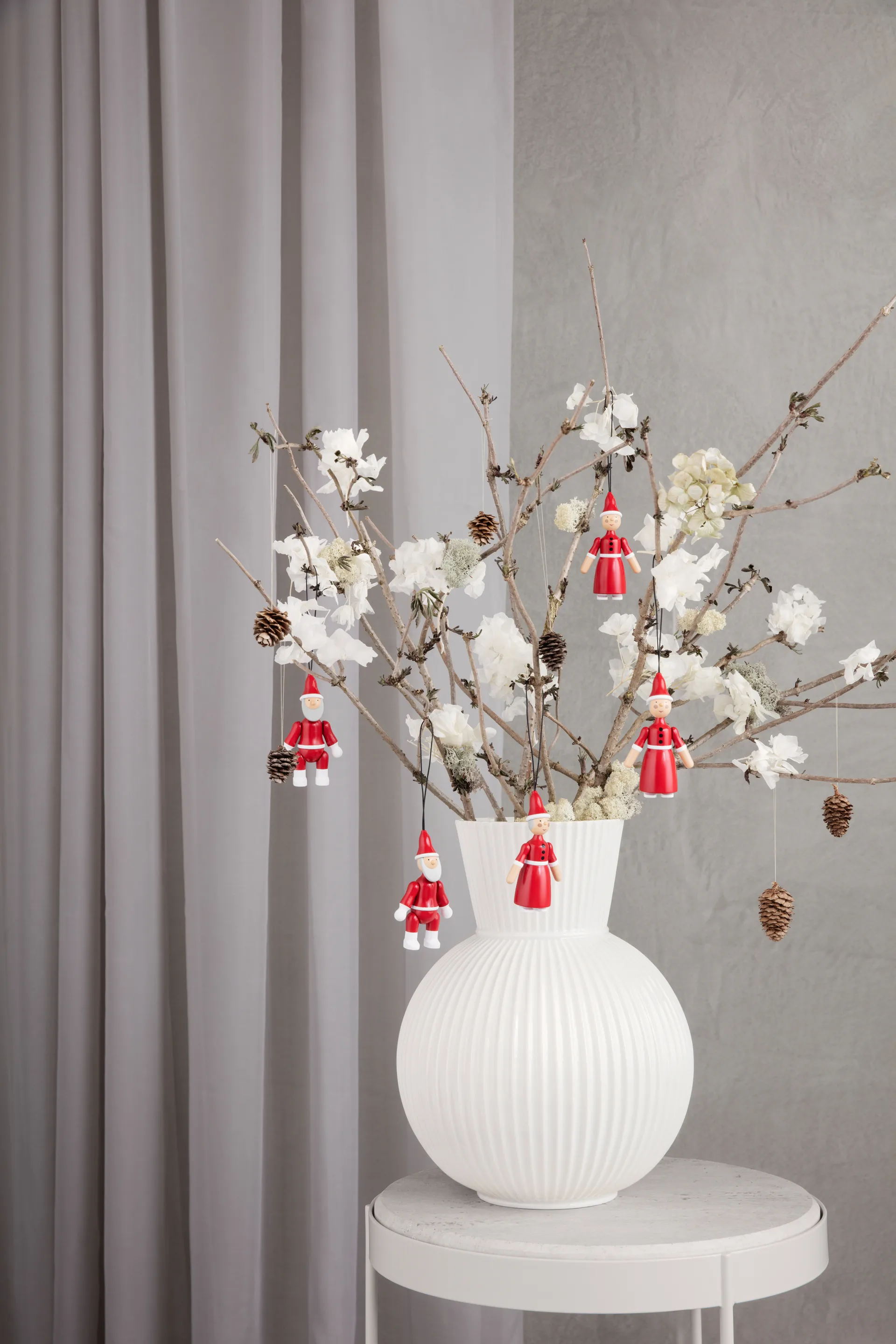 Père Noël et Mère Noël 10 cm, Rouge Kay Bojesen Denmark