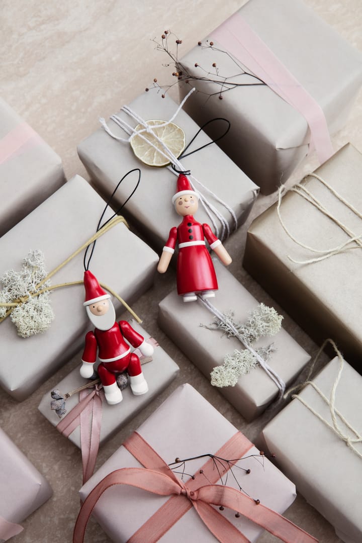 Père Noël et Mère Noël 10 cm, Rouge Kay Bojesen Denmark