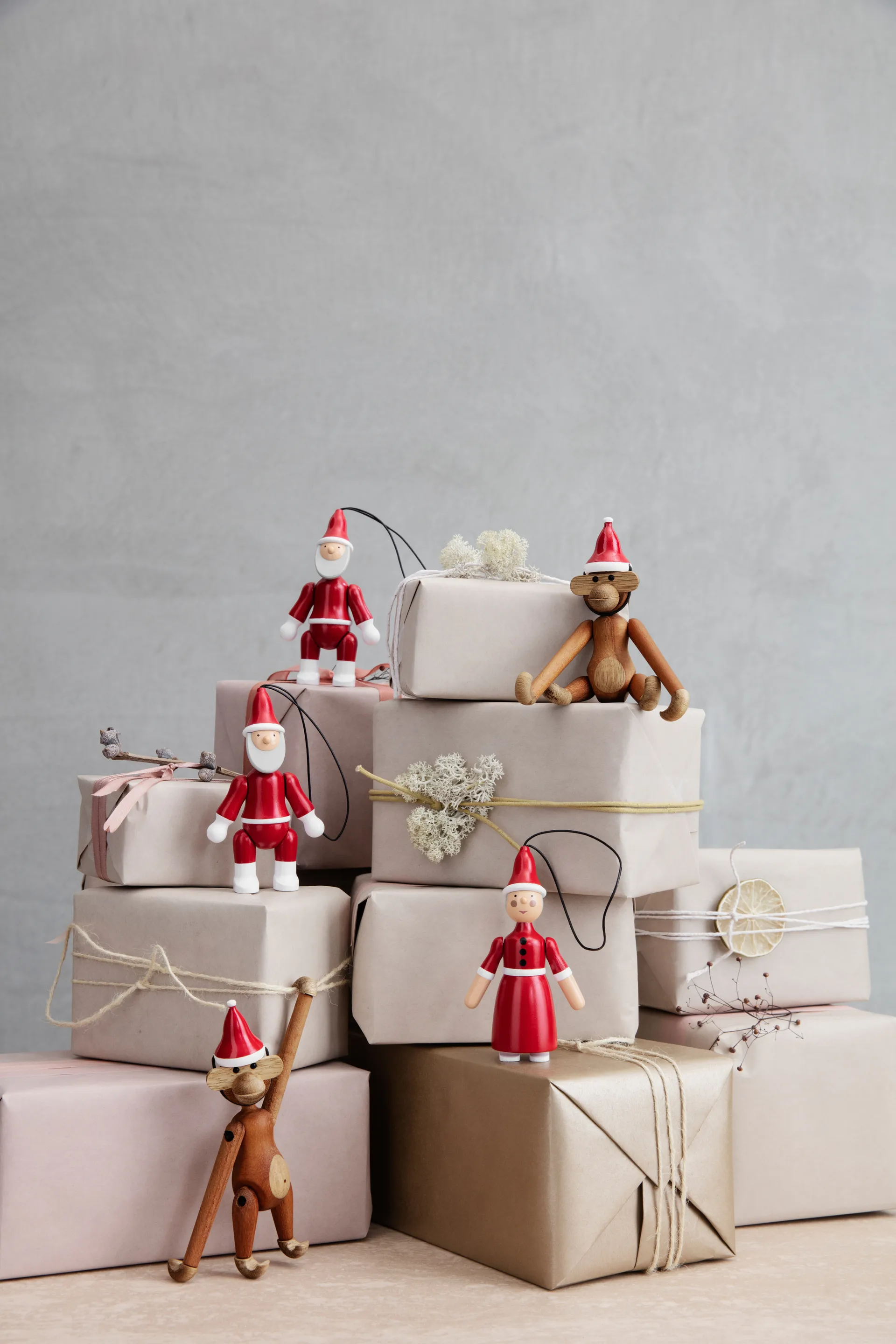 Père Noël et Mère Noël 10 cm, Rouge Kay Bojesen Denmark