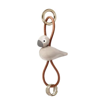 Porte-clés oiseau Kaj Bojesen - Sand, naturläder - Kay Bojesen Denmark