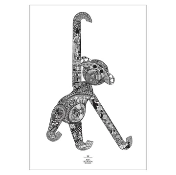 Poster Kay Bojesen singe - 50x70 cm - Kay Bojesen Denmark