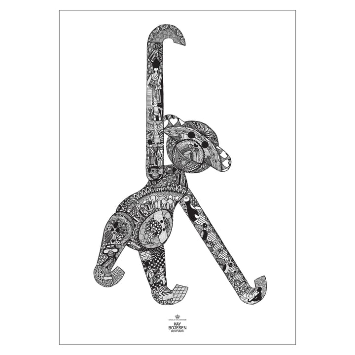 Poster Kay Bojesen singe, 50x70 cm Kay Bojesen Denmark