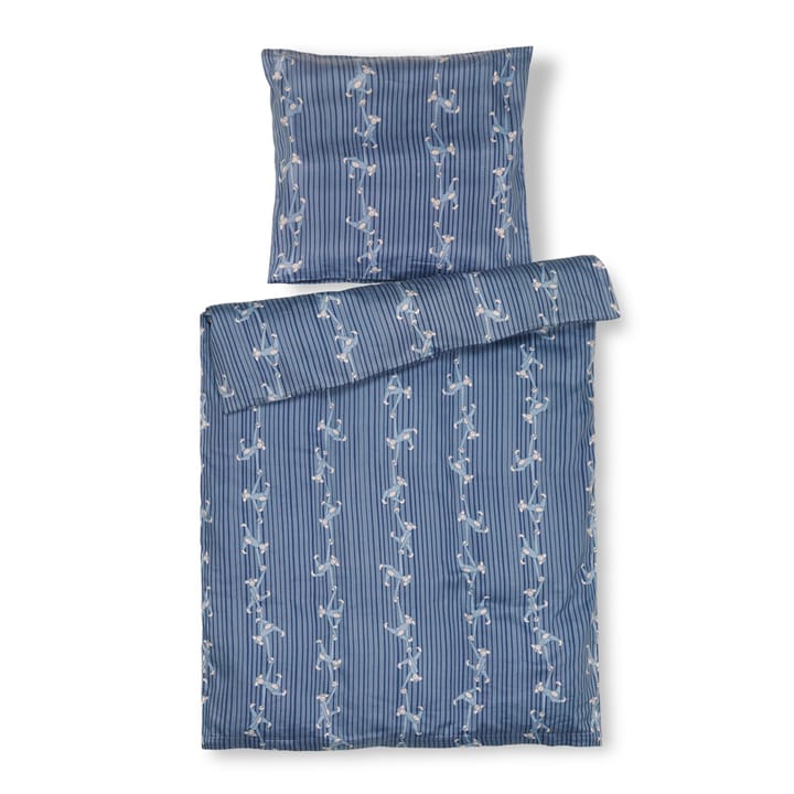 Set housse de couette et taie d'oreiller Kay Bojesen singe 70x100 cm - Bleu - Kay Bojesen Denmark