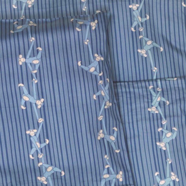 Set housse de couette et taie d'oreiller Kay Bojesen singe 70x100 cm - Bleu - Kay Bojesen Denmark