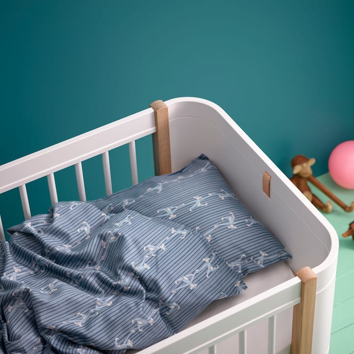Set housse de couette et taie d'oreiller Kay Bojesen singe 70x100 cm - Bleu - Kay Bojesen Denmark