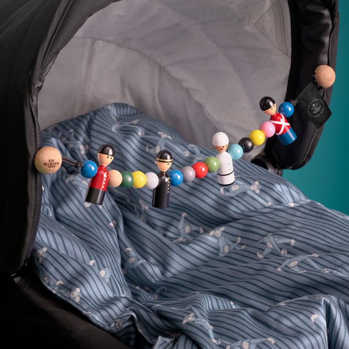 Set housse de couette et taie d'oreiller Kay Bojesen singe 70x100 cm - Bleu - Kay Bojesen Denmark