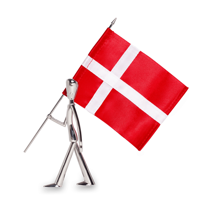Figurine porte-drapeau Royal Guard 18 cm - Polished steel - Kay Bojesen