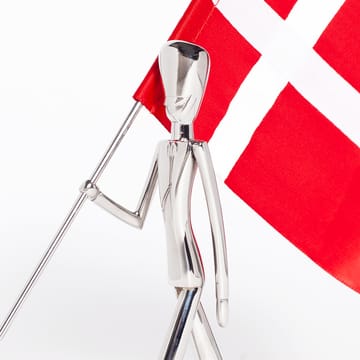 Figurine porte-drapeau Royal Guard 18 cm - Polished steel - Kay Bojesen