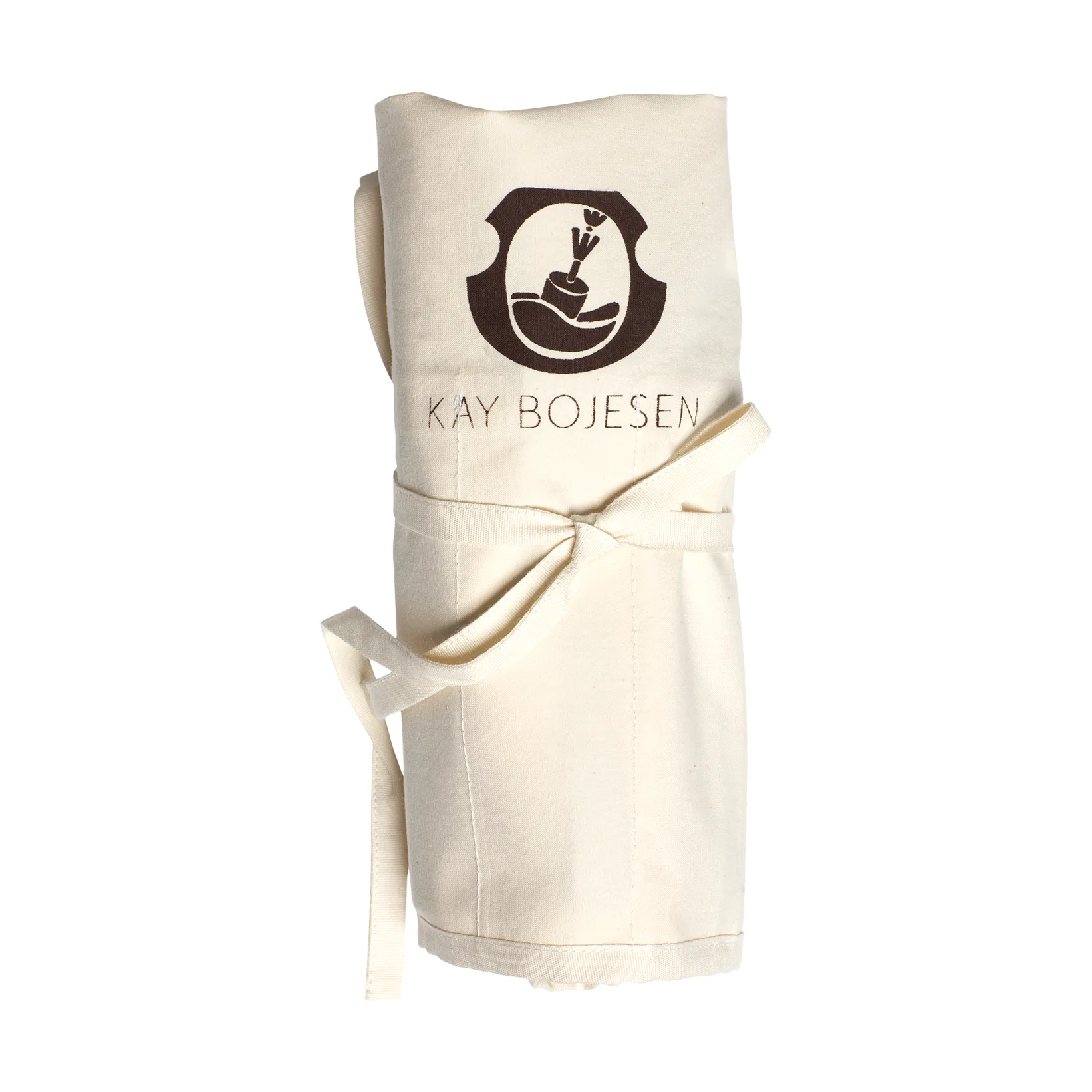 Housse pour couverts Grand Prix 16 poches, White canvas Kay Bojesen