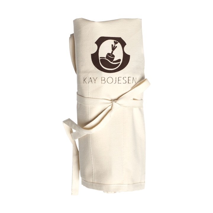 Housse pour couverts Grand Prix 16 poches, White canvas Kay Bojesen
