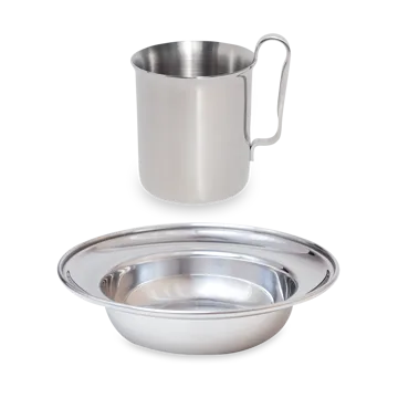 Service enfant Kay Bojesen 2 pièces - Polished steel - Kay Bojesen