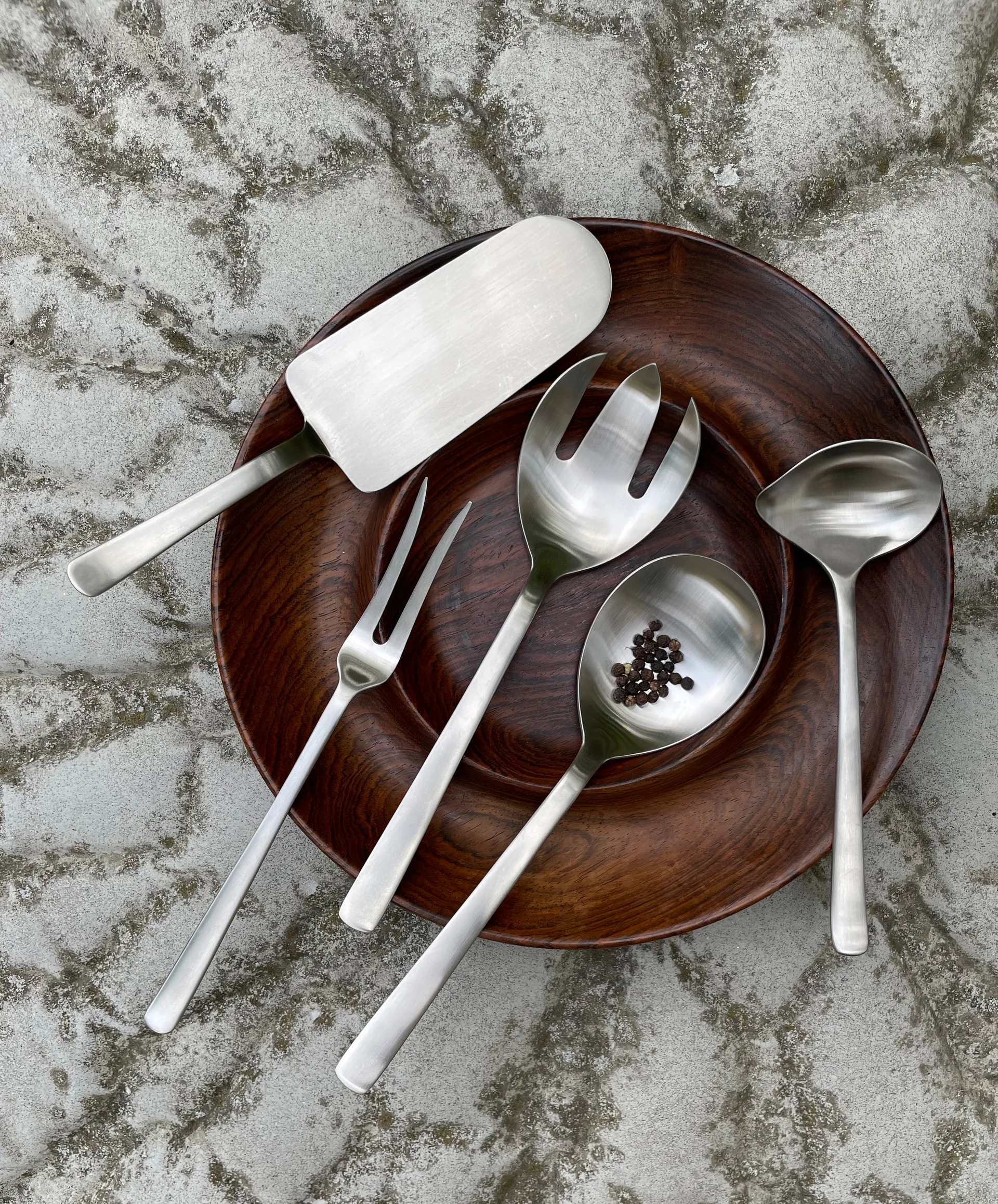 Set de service Grand Prix 3 pièces, Polished steel Kay Bojesen