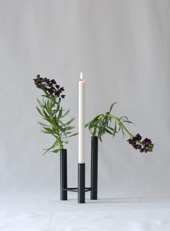 Vase et bougeoir VISTA, Black Kay Bojesen