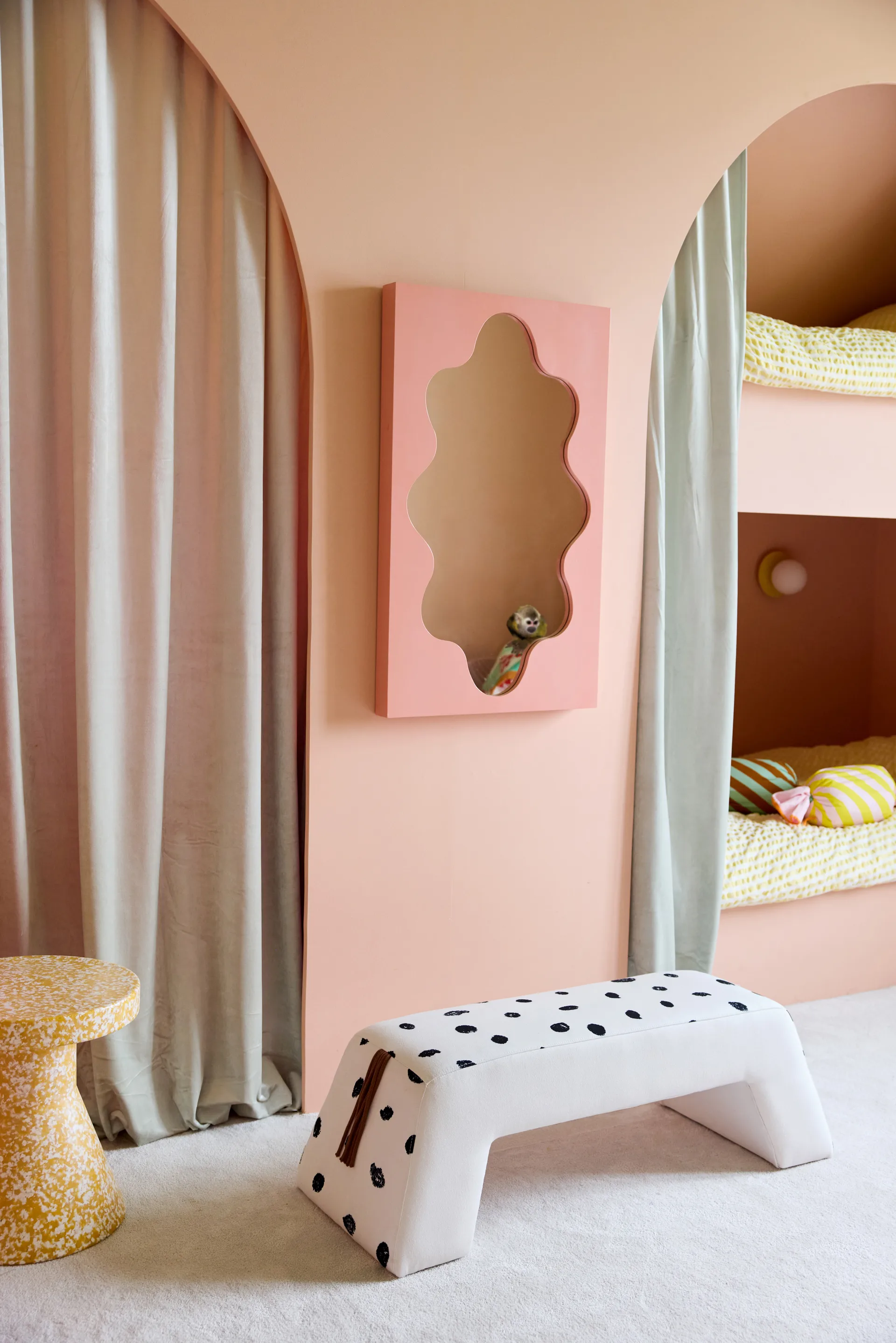 Banc Pippi, Blanc-orange Kid's Concept