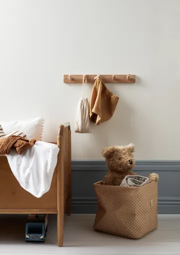 Boîte de stockage Kid's Base lot de 2 30x30 cm - Nature - Kid's Concept