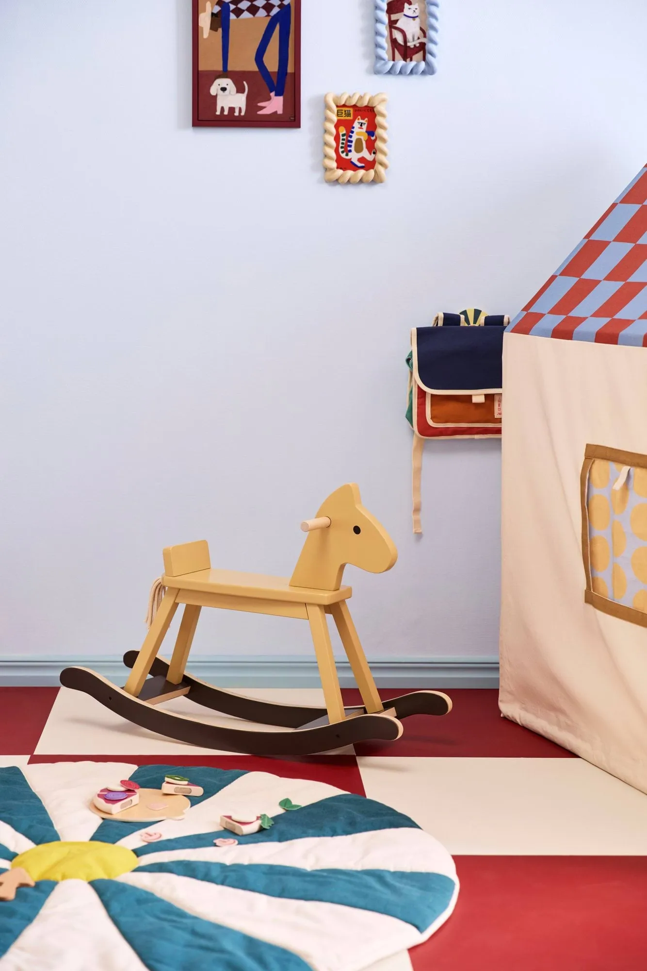 Cheval à bascule Kid's Concept, Jaune miel Kid's Concept