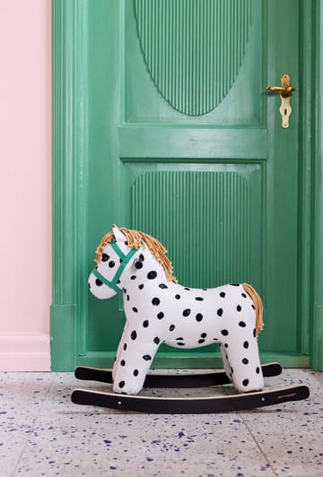 Cheval à bascule Pippi - Blanc-noir - Kid's Concept