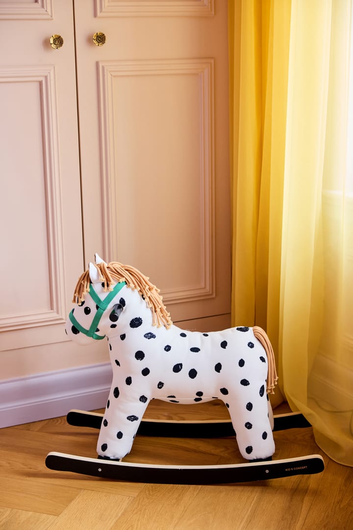 Cheval à bascule Pippi, Blanc-noir Kid's Concept