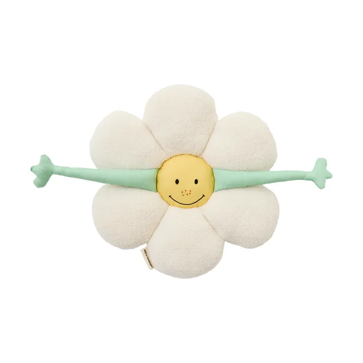 Coussin Blomma - Blanc-vert-jaune - Kid's Concept