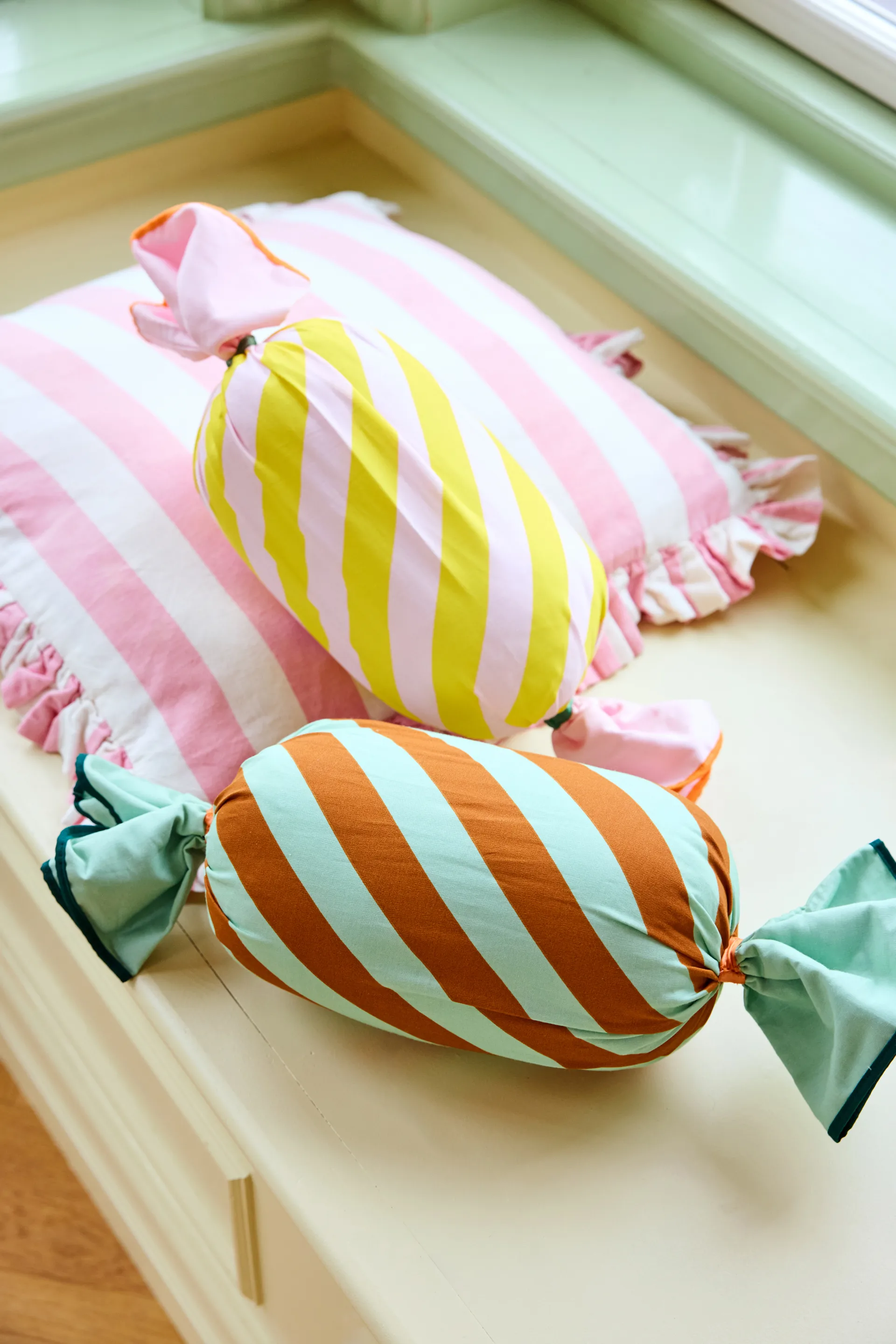Coussin bonbon Pippi, Vert, 53x16 cm Kid's Concept
