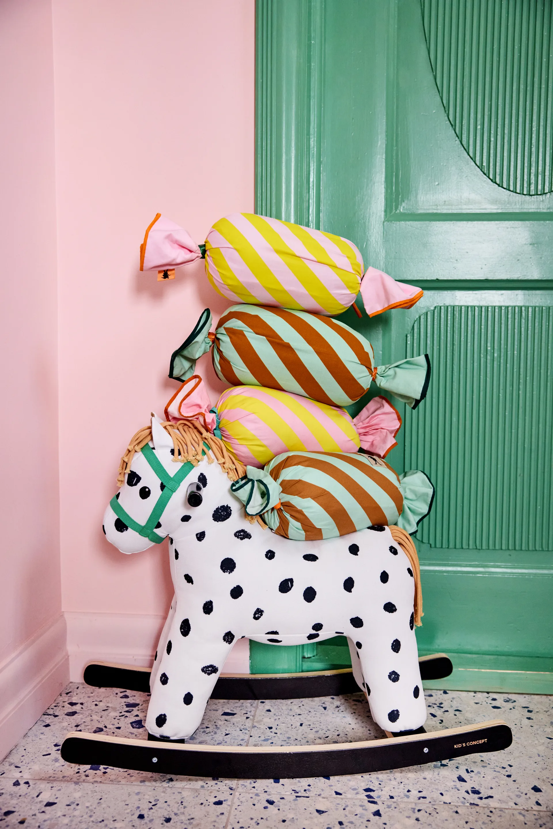 Coussin Pippi bonbon, Rose Kid's Concept
