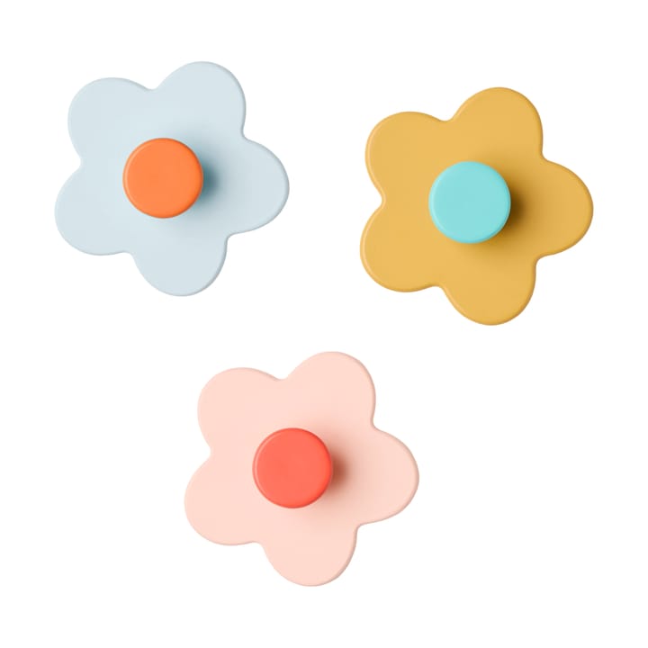 Crochet fleur Kid's Base, lot de 3 - Multi - Kid's Concept