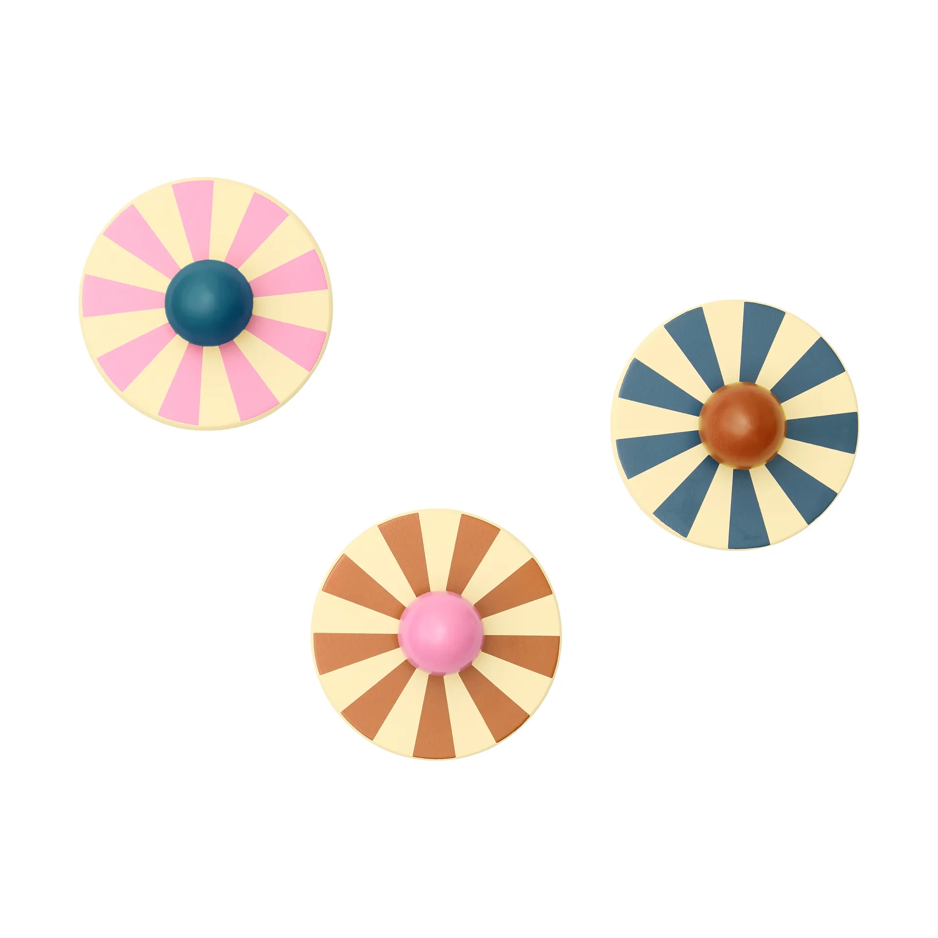 Crochets Cirkus 3 pièces, Multi, Ø10x4,4 cm Kid's Concept