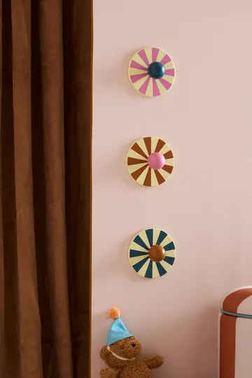 Crochets Cirkus 3 pièces - Multi, Ø10x4,4 cm - Kid's Concept