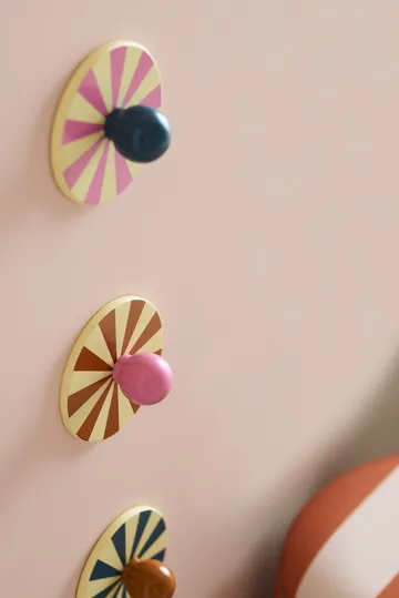 Crochets Cirkus 3 pièces - Multi, Ø10x4,4 cm - Kid's Concept