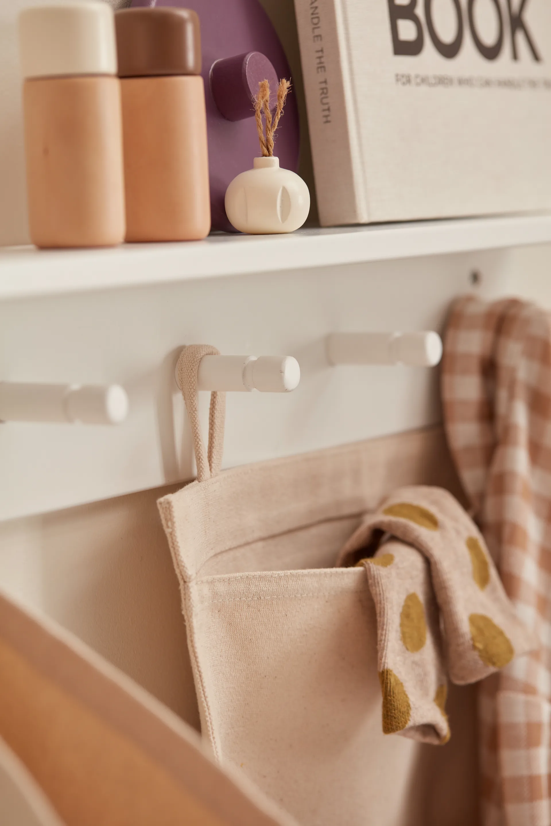 Étagère à crochets Star, Blanc Kid's Concept