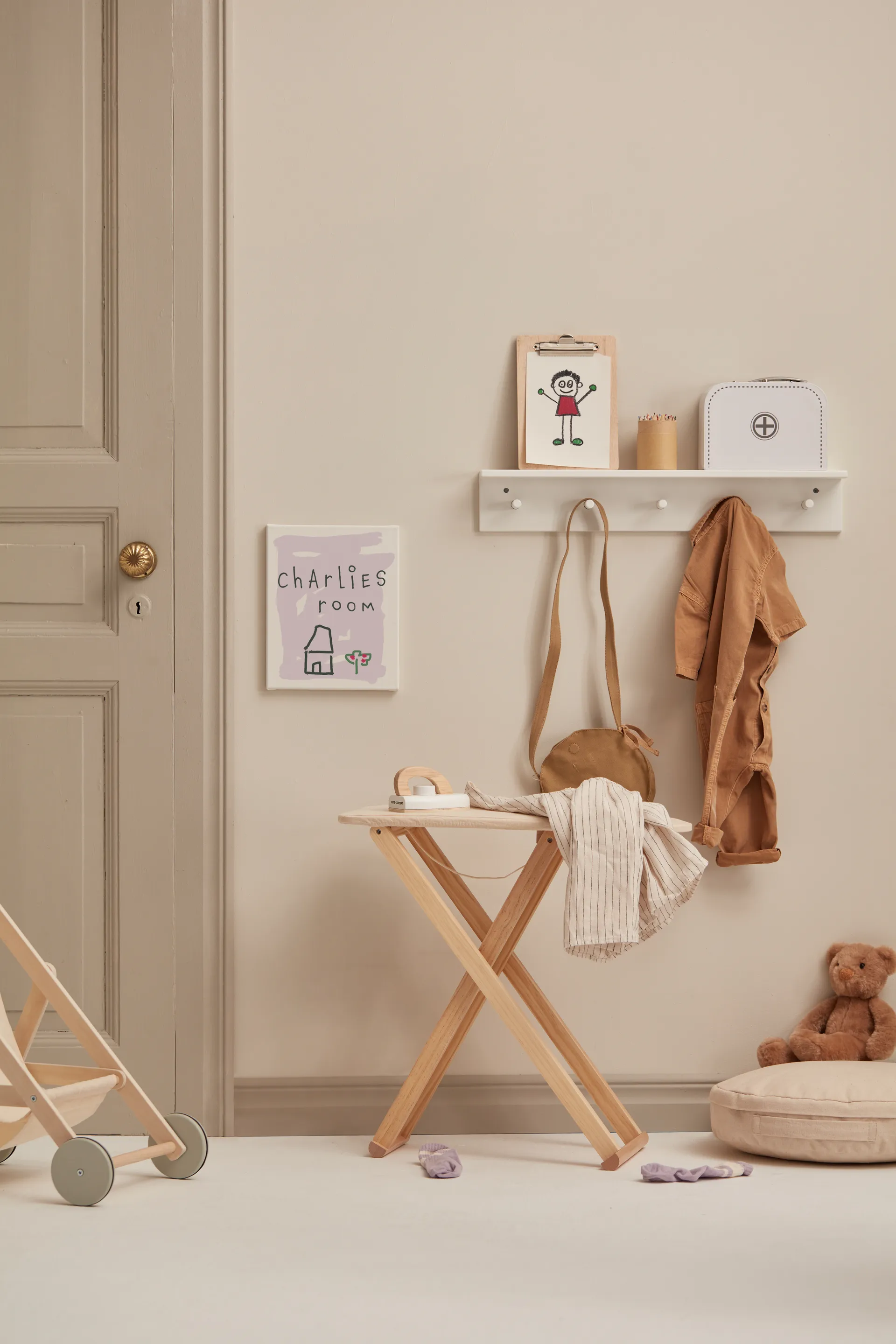 Étagère à crochets Star, Blanc Kid's Concept