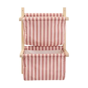 Étagère à sacs à rayures - Rose brun, 40x19x60 cm - Kid's Concept