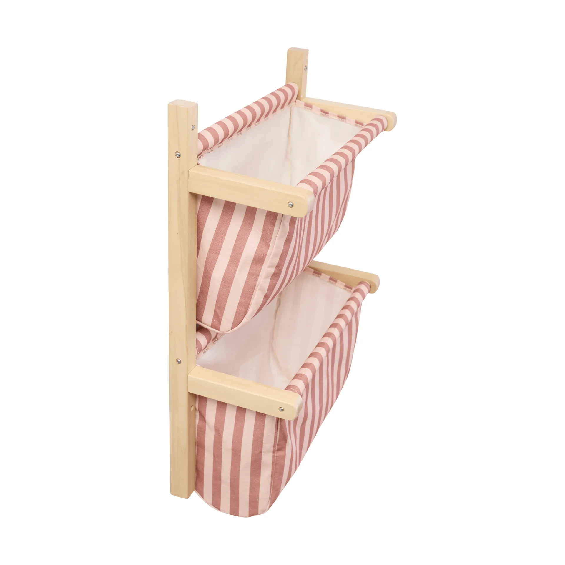Étagère à sacs à rayures, Rose brun, 40x19x60 cm Kid's Concept