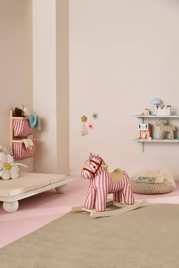 Étagère à sacs à rayures - Rose brun, 40x19x60 cm - Kid's Concept