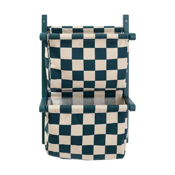 Étagère murale à poches à carreaux - Bleu-vert, 40x19x60 cm - Kid's Concept